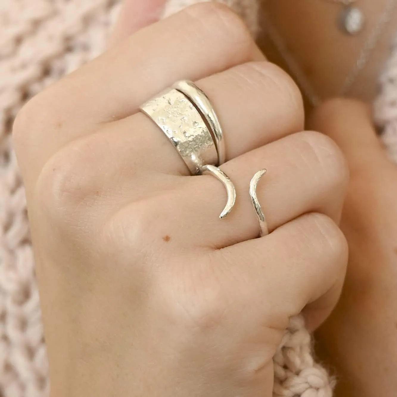 Silver Raw Band Ring