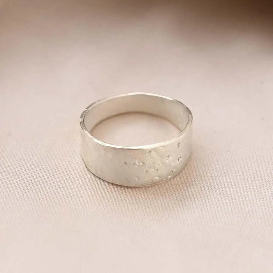 Silver Raw Band Ring