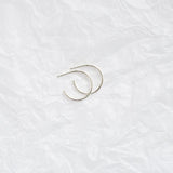 Silver Small Delicate Hoop Earrings