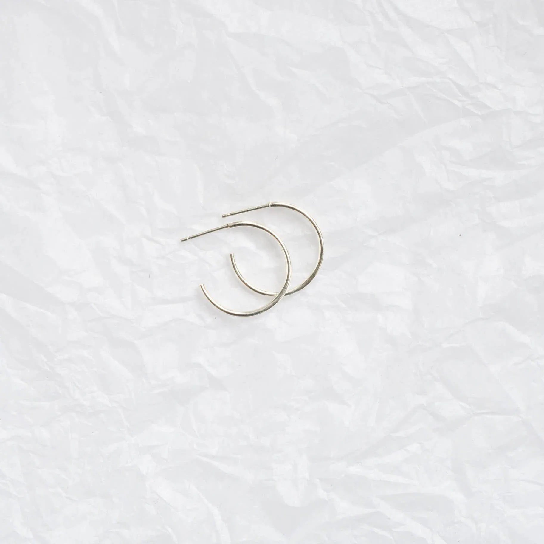 Silver Small Delicate Hoop Earrings