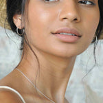 Silver Small Delicate Hoop Earrings