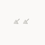 Silver Small Triangle Studs