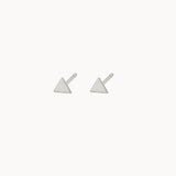 Silver Small Triangle Studs