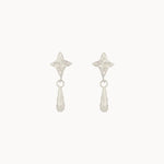 Silver Star Dangle Earrings