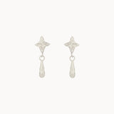 Silver Star Dangle Earrings