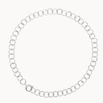 Silver Statement Connected Link Choker Necklace