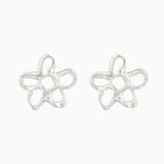 Silver Statement Flower Studs