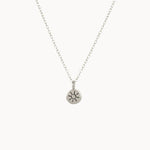 Silver Sunshine Pendant Necklace