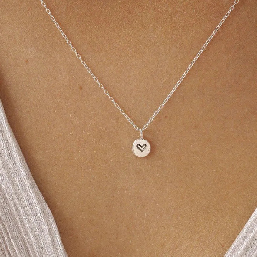 Silver Tiny Heart Necklace