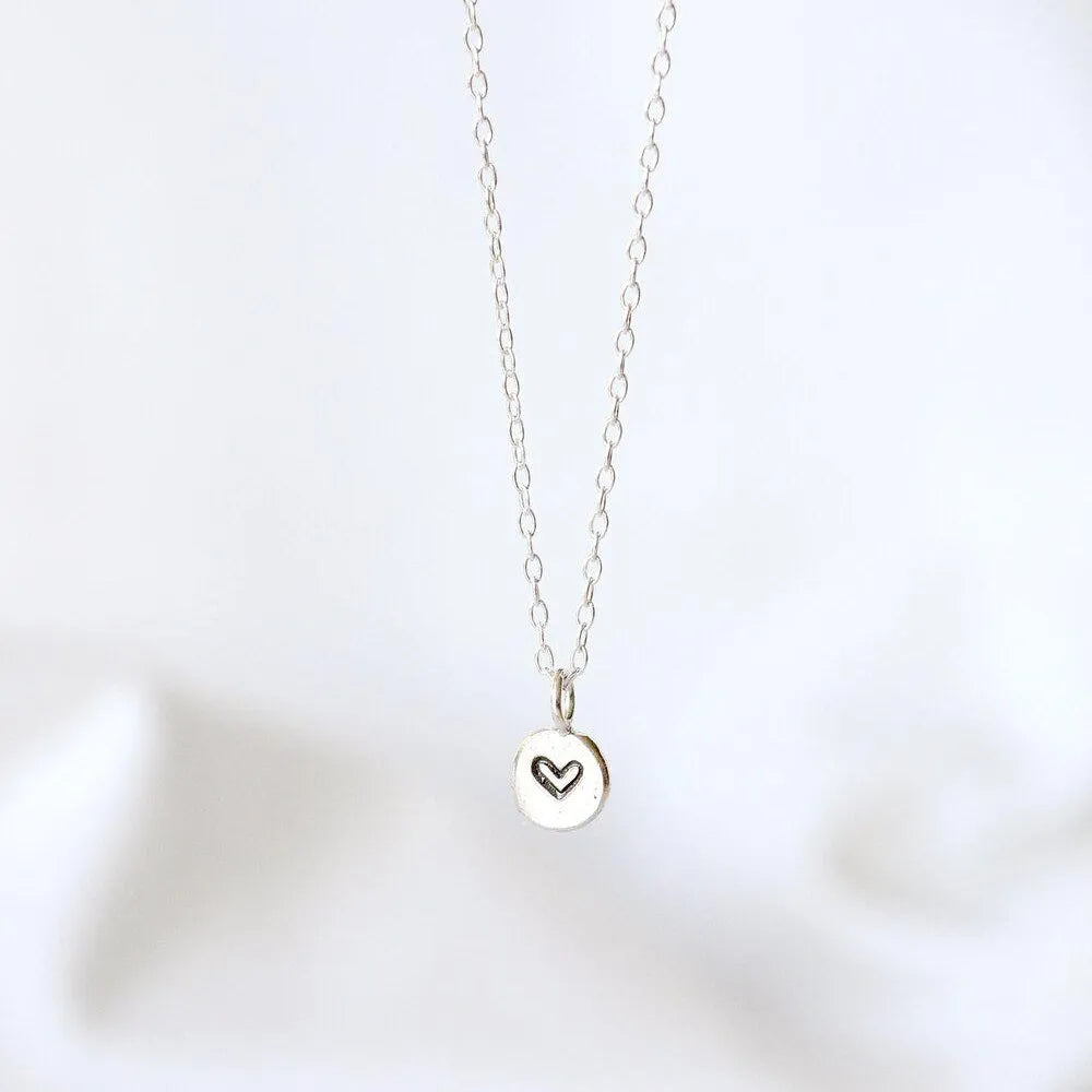Silver Tiny Heart Necklace