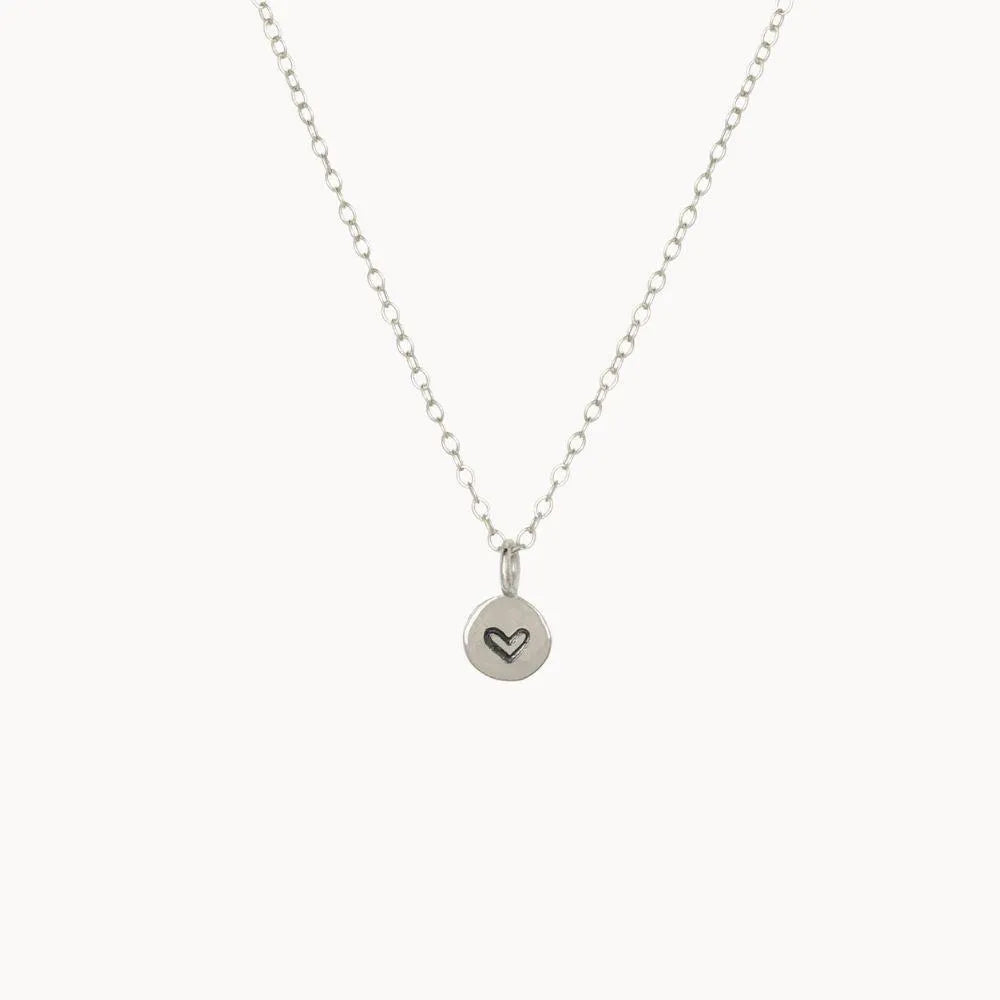Silver Tiny Heart Necklace