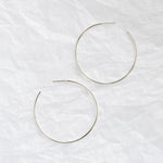 Silver XL Delicate Hoop Earrings