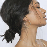 Silver XL Delicate Hoop Earrings