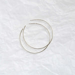 Silver XL Delicate Hoop Earrings