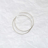 Silver XL Delicate Hoop Earrings