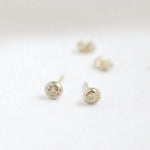 Solid Gold Sensitive Ears Pebble Studs