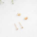 Solid Gold Sensitive Ears Tiny Studs