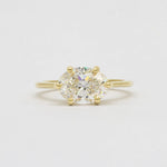Solitaire East-West 6-Claw Diamond Engagement Ring