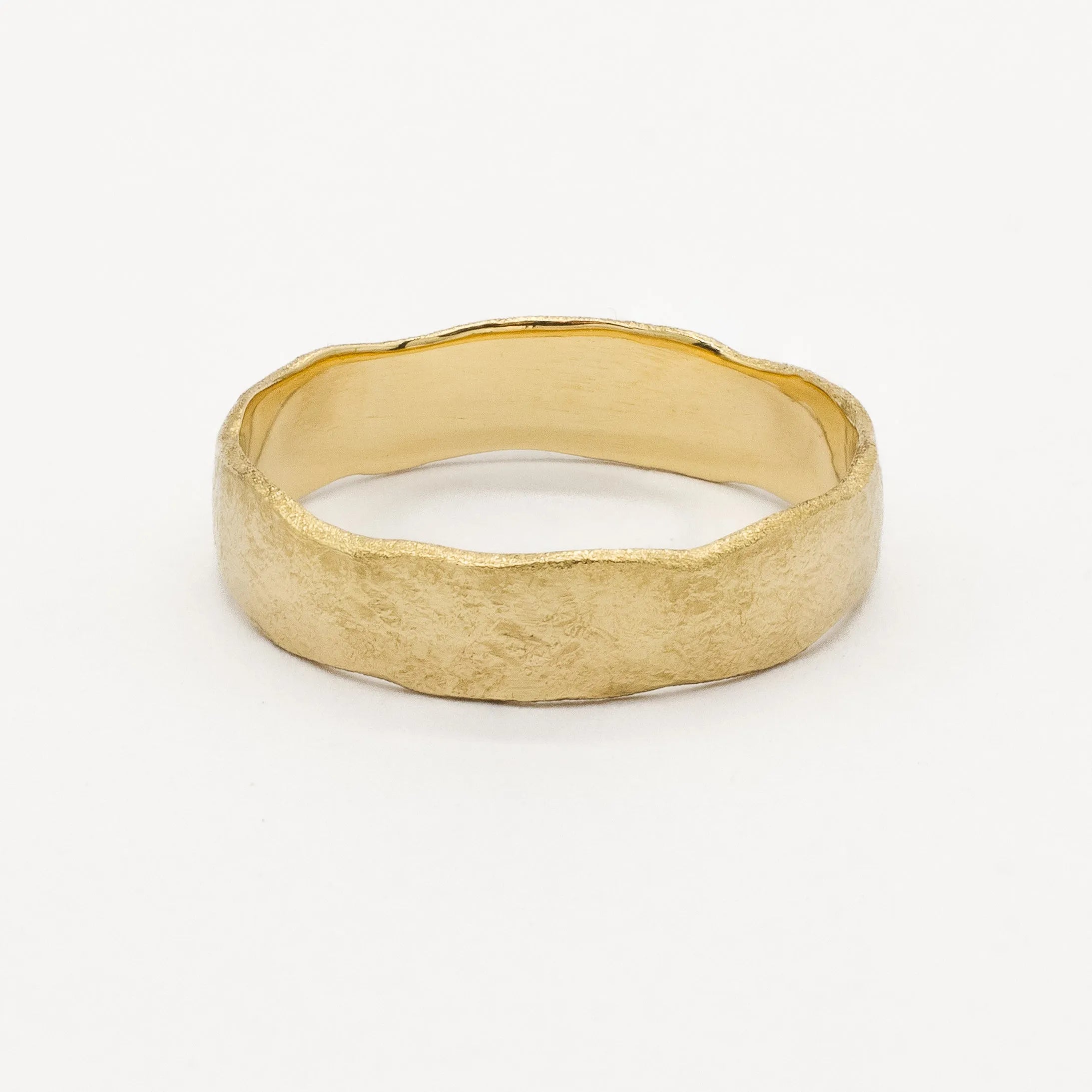 The Chunky Organic Rustic Wedding Ring-Wedding Ring-Wild Fawn Jewellery