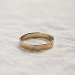 9ct Gold Personalised Handwriting Hammered Ring-Ring-Wild Fawn Jewellery