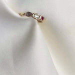 9ct Gold Organic Three Stone Engagement Ring