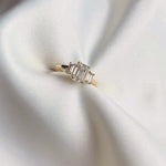 Emerald Trilogy Engagement Ring