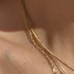 Real gold layered necklace UK