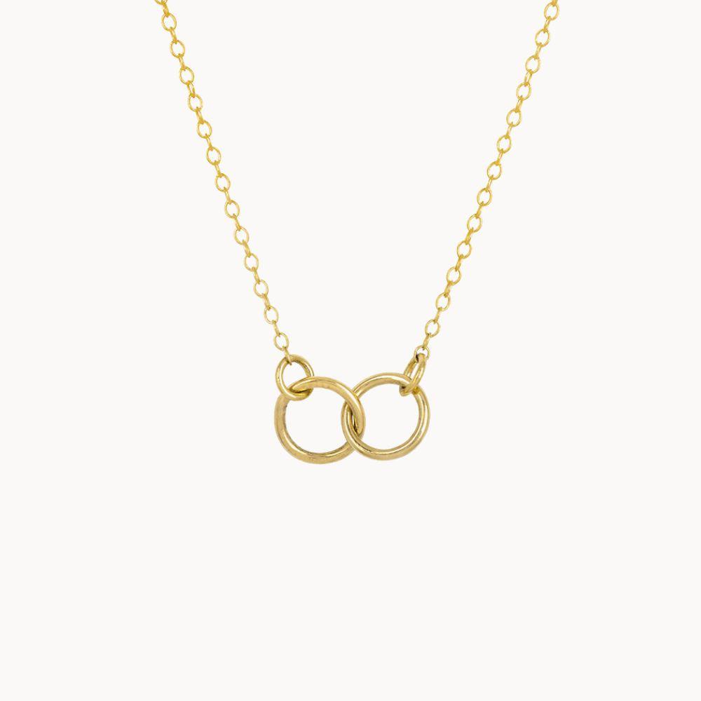 9ct Gold Connected Circle Necklace