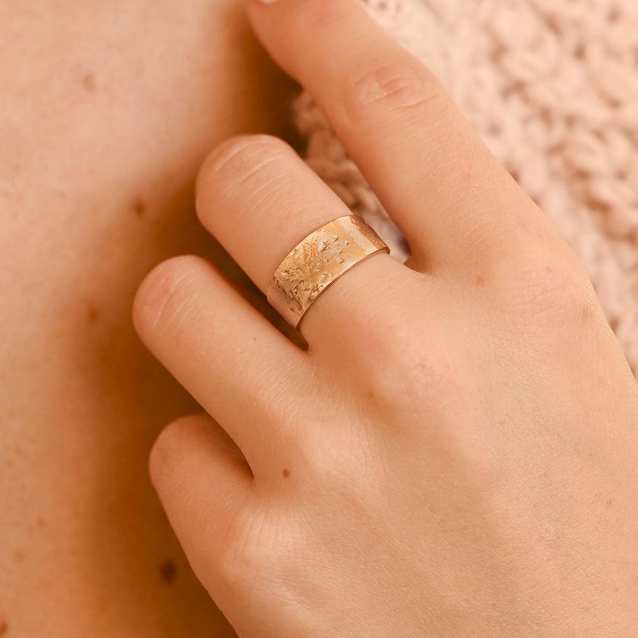 9ct Gold Raw Band Ring