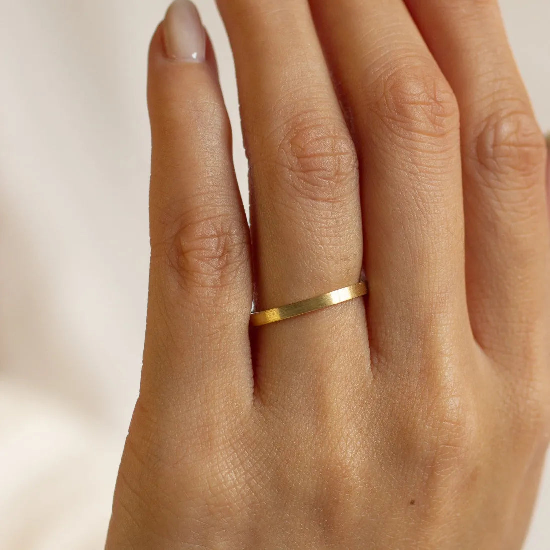 Flat Wedding Rings-Wild Fawn Jewellery