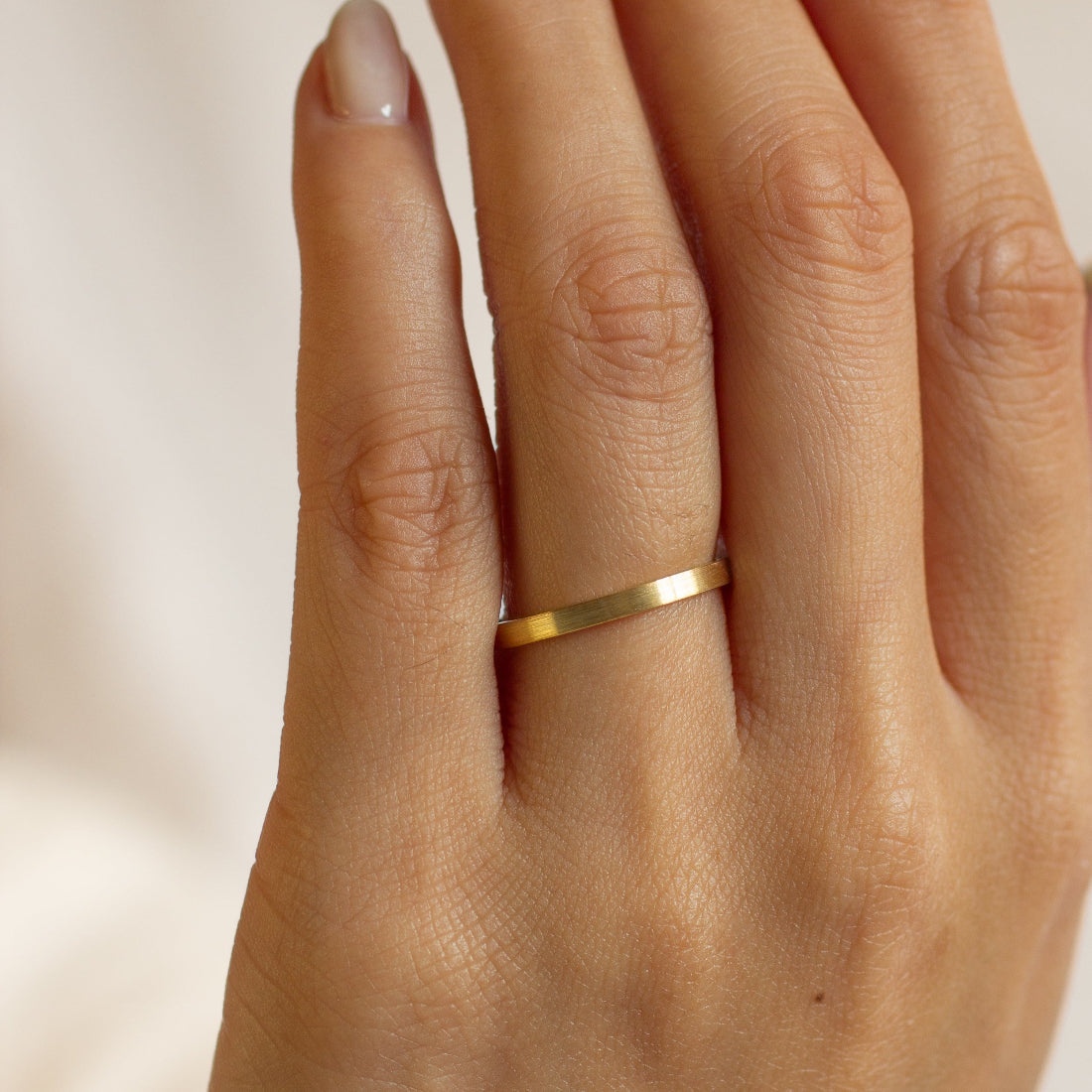 Flat Wedding Rings