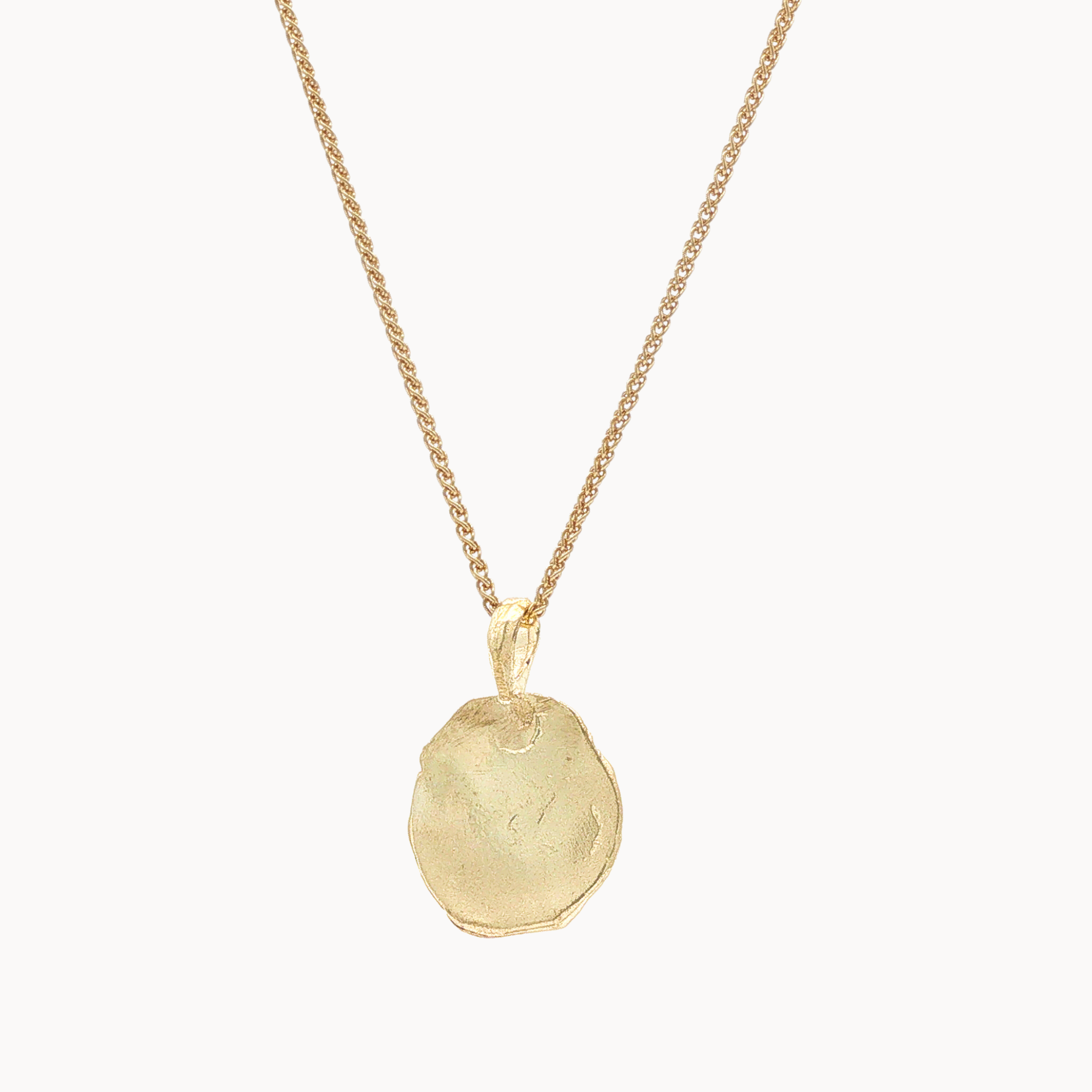 9ct Gold Spiral Pendant Necklace-Necklaces-Wild Fawn Jewellery