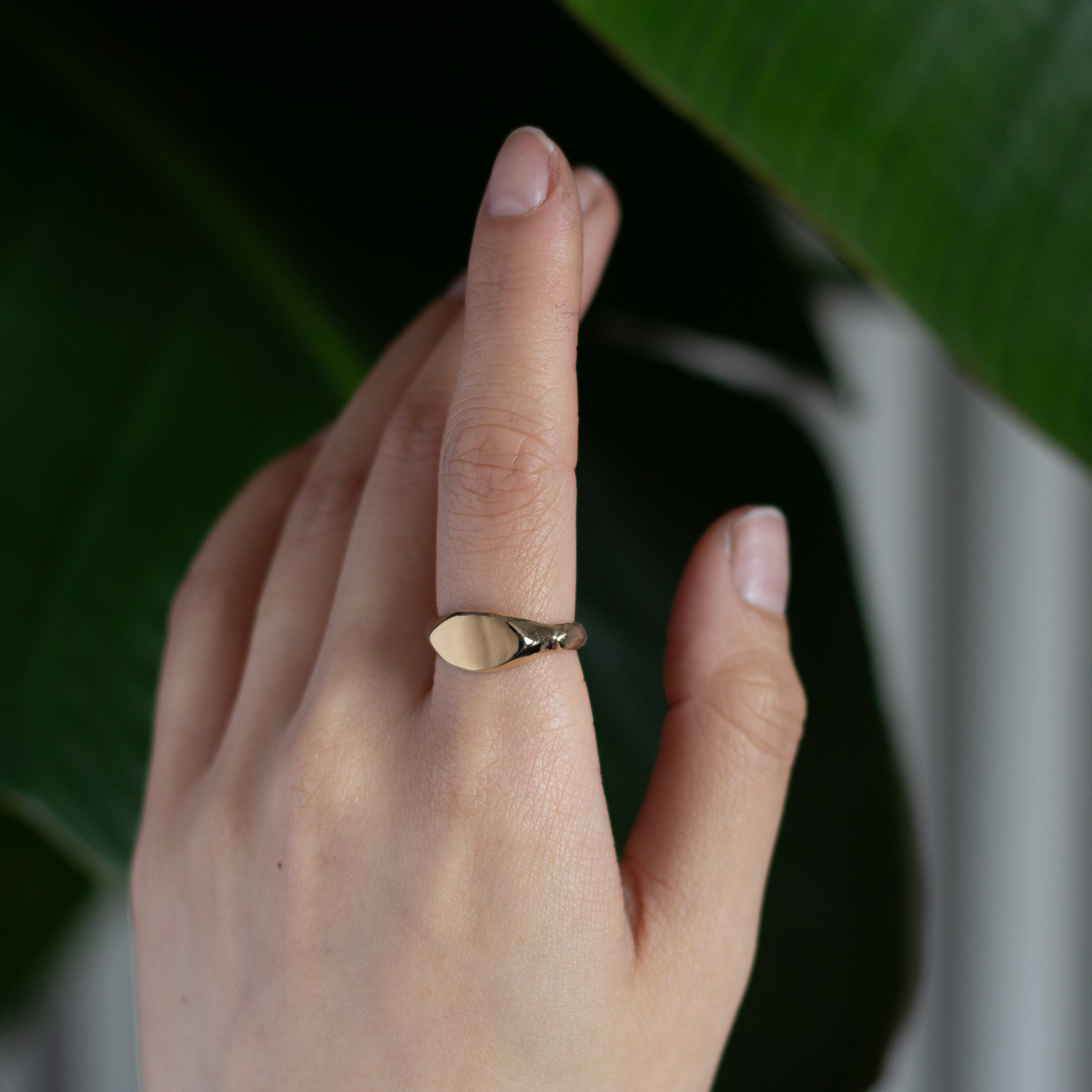 9ct Gold Ancient Signet Pinkie Ring