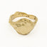 9ct Gold Bloom Full Moon Ring