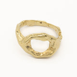 9ct Gold Bloom Organic Circle Ring