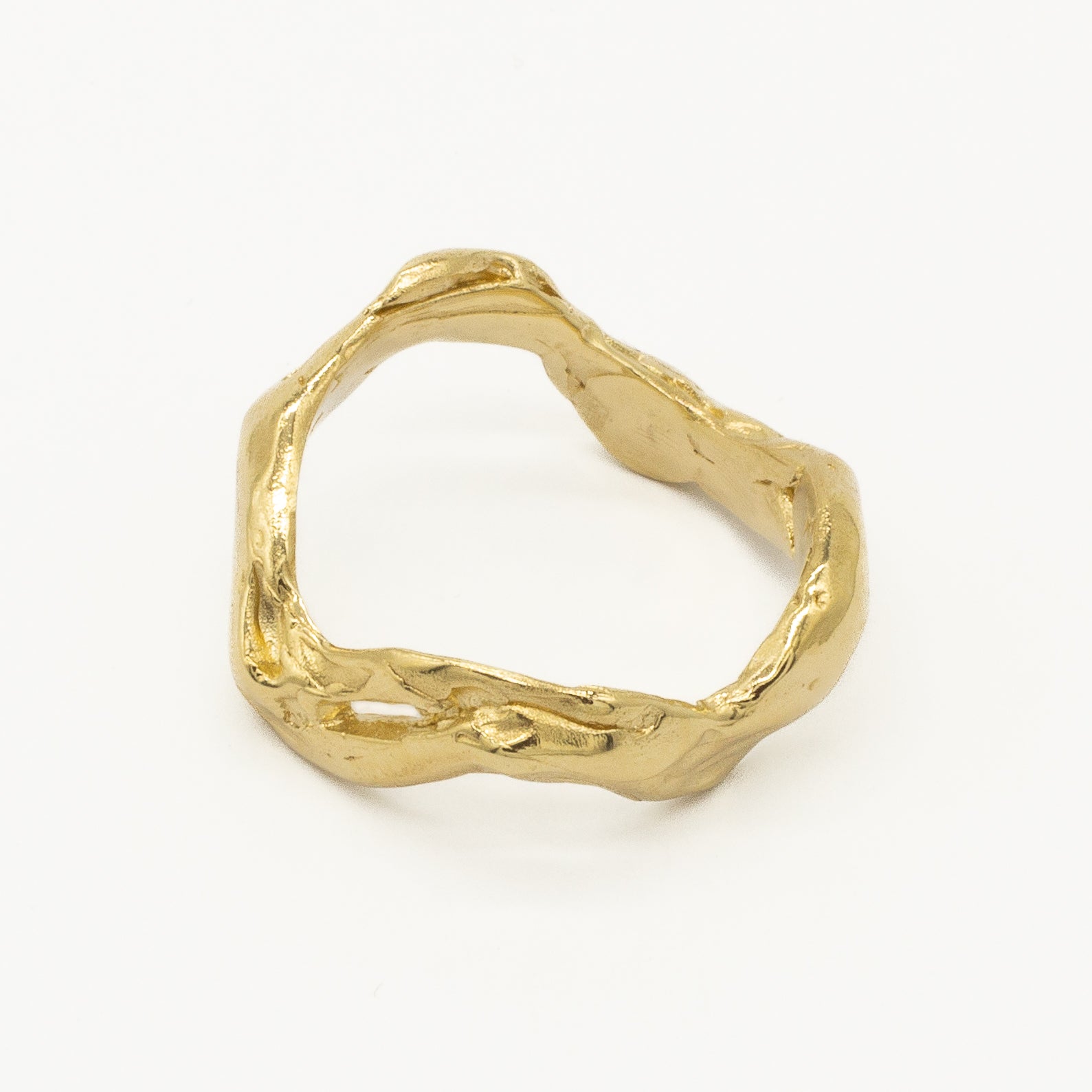 9ct Gold Bloom Wave Ring