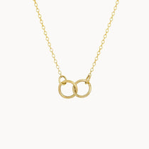 9ct Gold Connected Circle Necklace