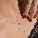 9ct Gold Connected Eclipse Necklace