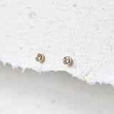 9ct Gold Dainty Diamond Stud Earrings