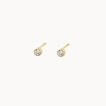 9ct Gold Dainty Diamond Stud Earrings