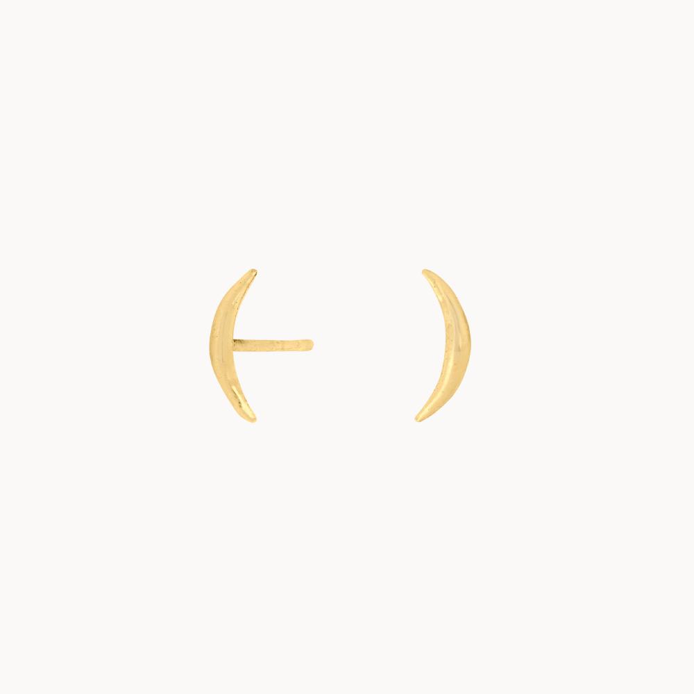 9ct Gold Dainty Eclipse Stud Earrings