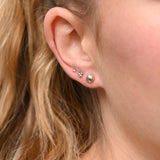 9ct Gold Delicate Mix and Match Earring Set