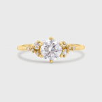 9ct Gold Diamond Cluster Engagement Ring