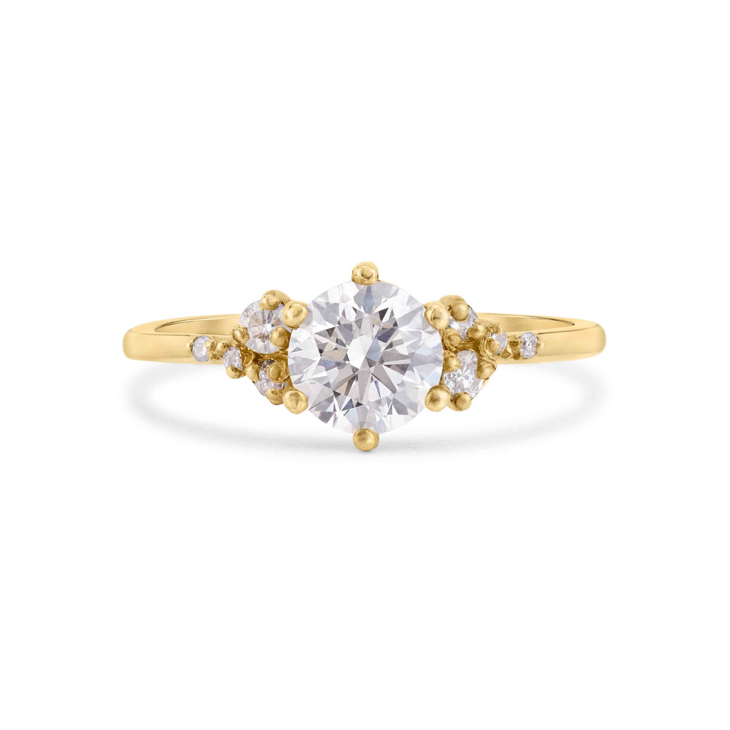 9ct Gold Diamond Cluster Engagement Ring