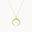 9ct Gold Eclipse Pendant Necklace