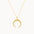 9ct Gold Eclipse Pendant Necklace