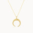 9ct Gold Eclipse Pendant Necklace