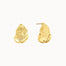 9ct Gold Flower Petal Drop Earrings