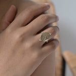 9ct Gold Goddess Themis Ring