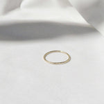 9ct Gold Hammered Stacking Ring